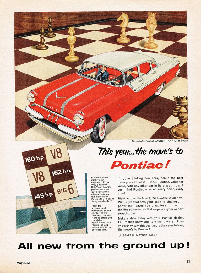 Advertising of Pontiac Laurentian 1955 #1152