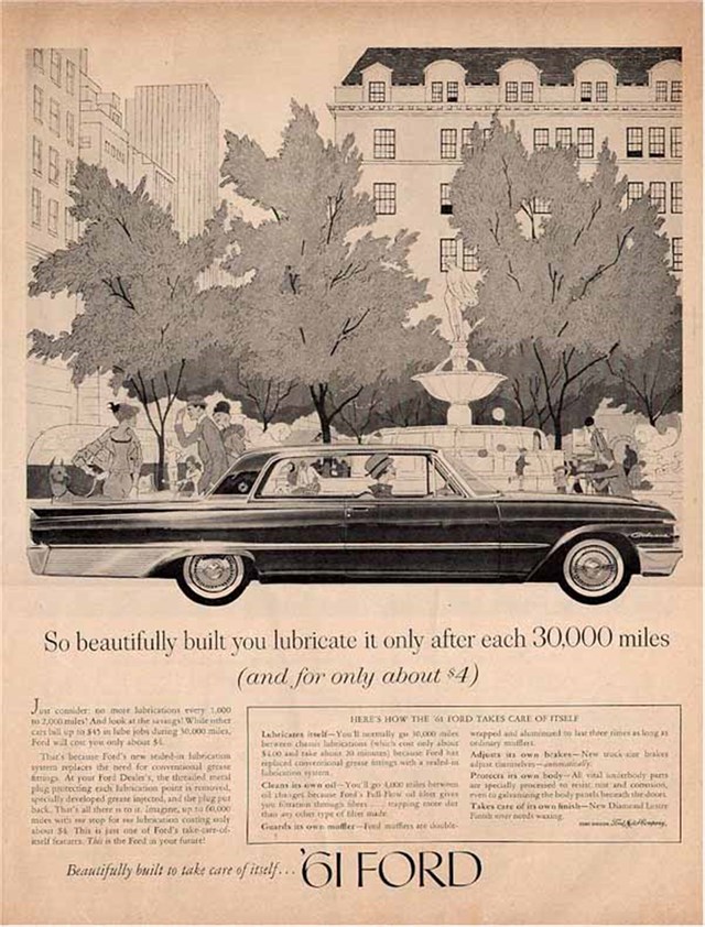 Ford Galaxie 1961 #231 publicidad impresa