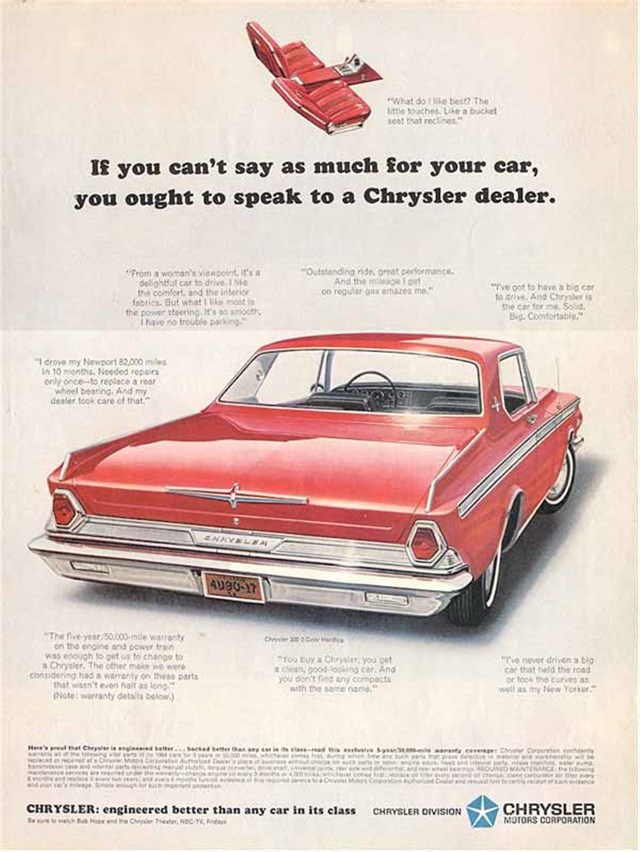 Chrysler Newport 1964 #643 publicidad impresa