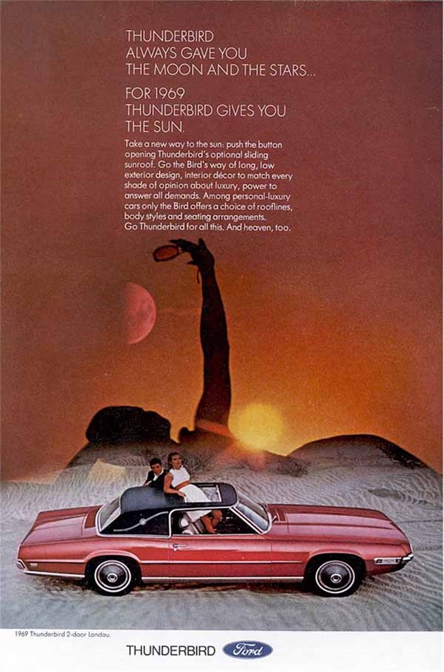 Ford Thunderbird 1969 #843 publicidad impresa