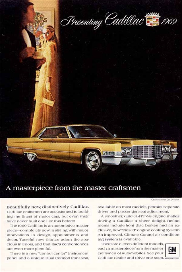 Cadillac Fleetwood 1969 #1043 publicidad impresa