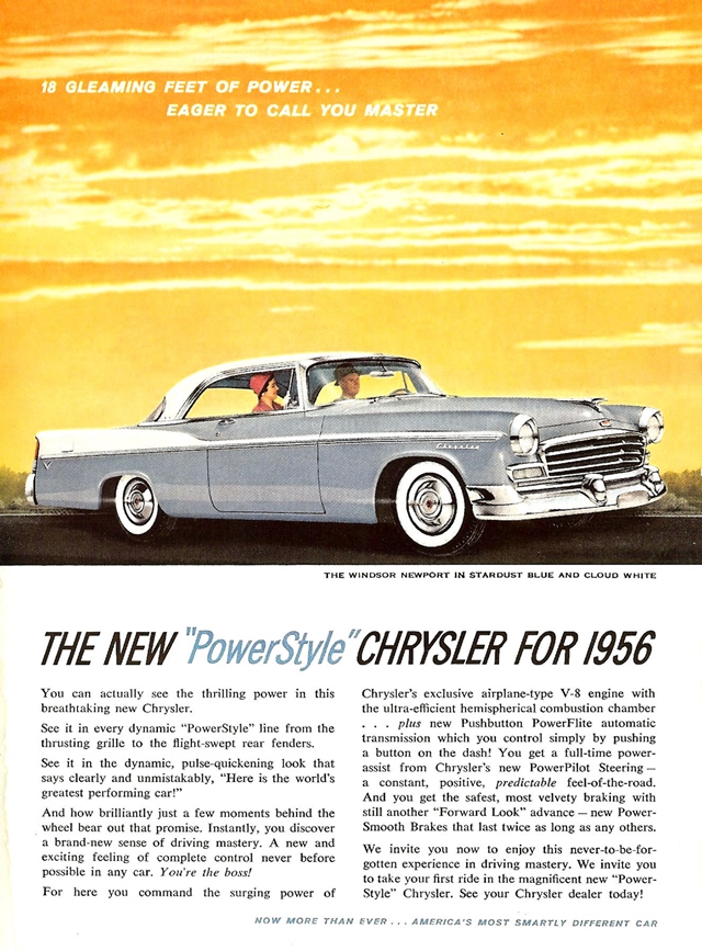 Advertising of Chrysler Newport 1956 #1192