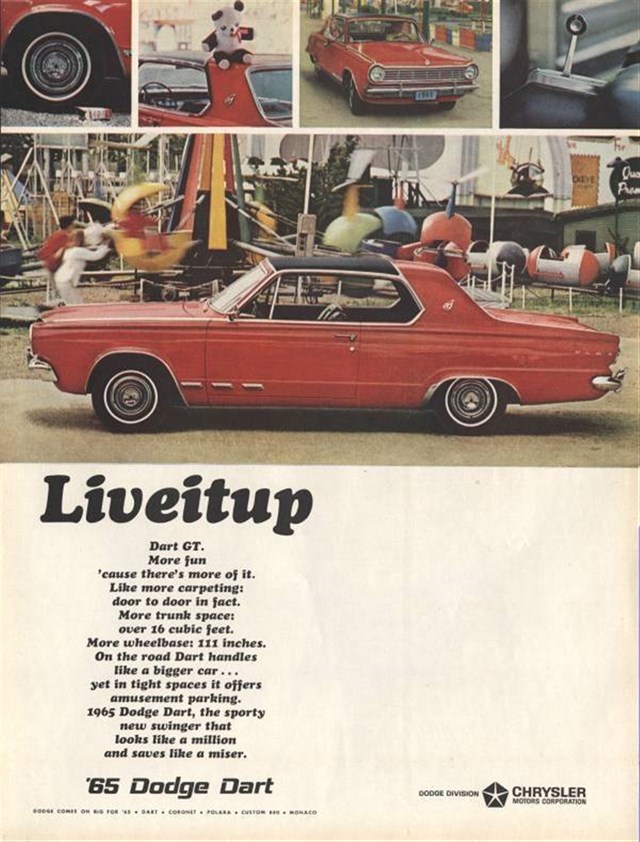 Dodge Dart 1965 #58 publicidad impresa