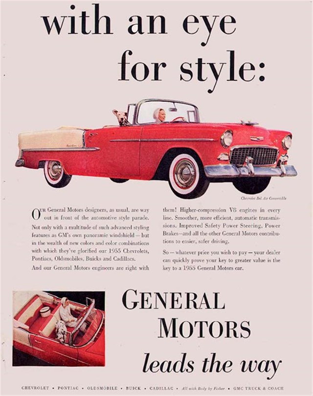 Advertising of Chevrolet Bel Air 1955 #135