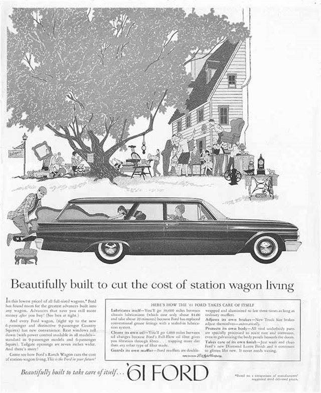 Ford Vagoneta 1961 #232 publicidad impresa