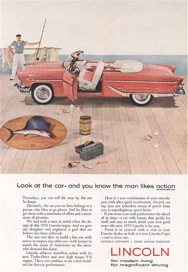 Lincoln Capri 1955 #432 publicidad impresa