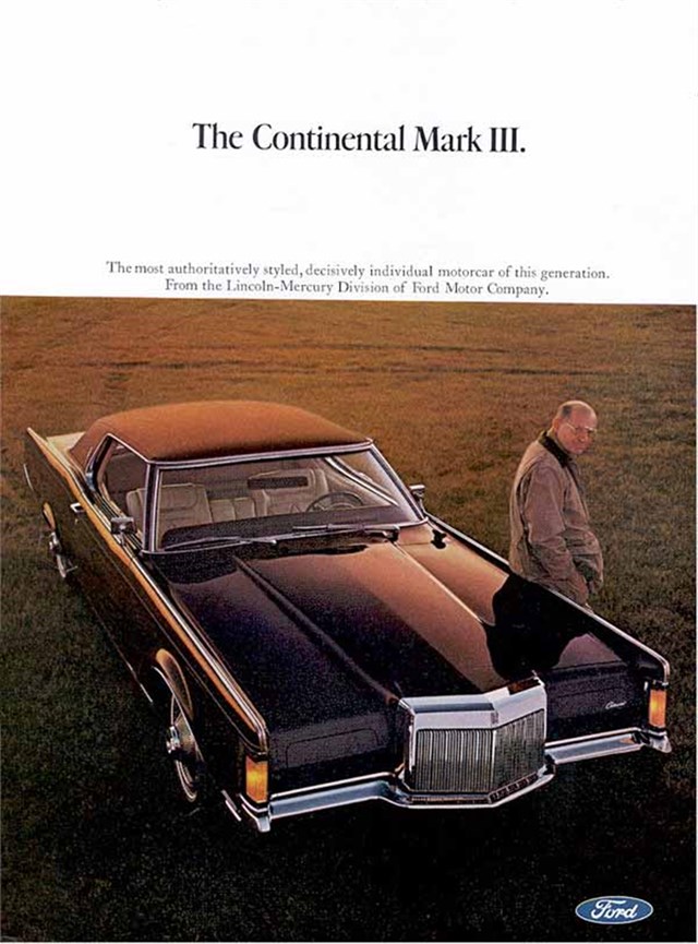 Lincoln Continental 1968 #844 publicidad impresa