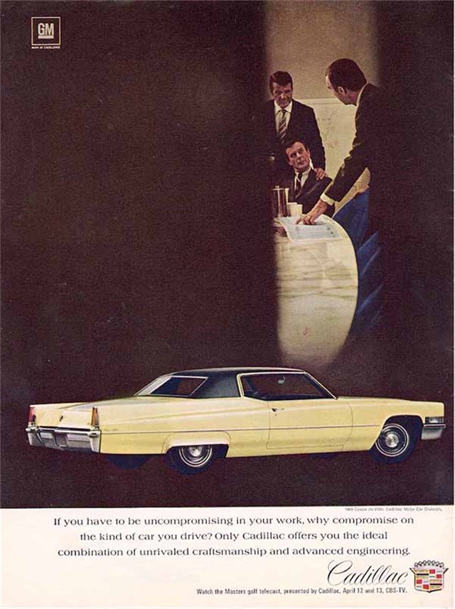 Cadillac de Ville 1969 #1044 publicidad impresa