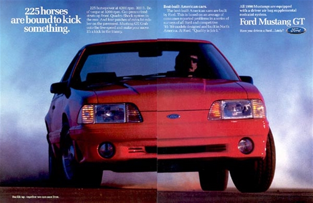 Ford Mustang 1990 #1141 publicidad impresa