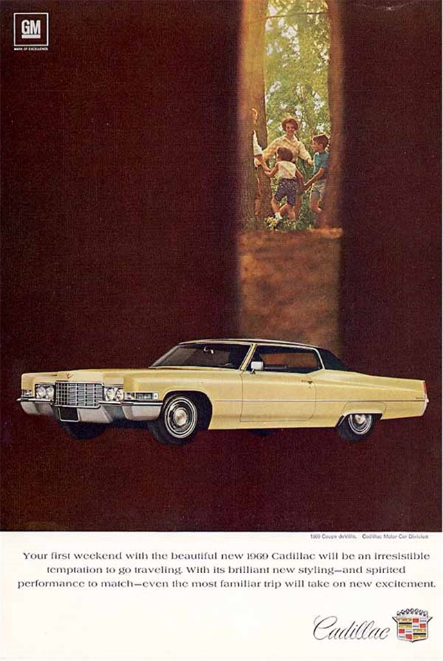 Cadillac de Ville 1969 #1045 publicidad impresa