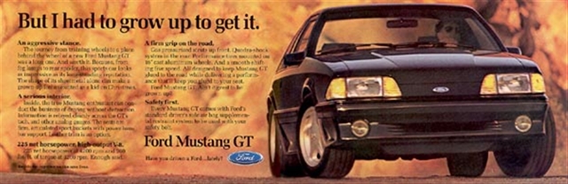 Ford Mustang 1991 #1142 publicidad impresa
