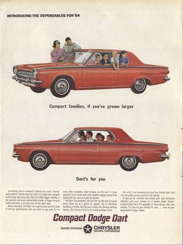 Dodge Dart 1964 #60 publicidad impresa