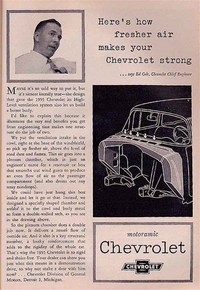 Chevrolet Varios 1955 #137 publicidad impresa