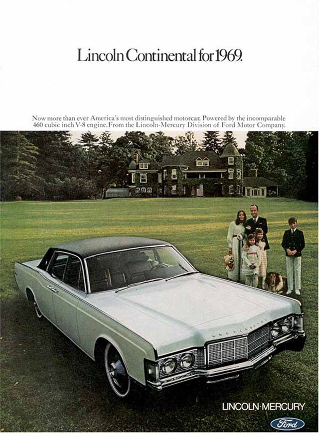 Lincoln Continental 1969 #846 publicidad impresa