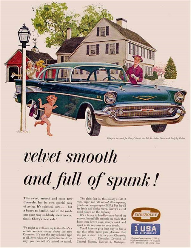Chevrolet Bel Air 1957 #946 publicidad impresa