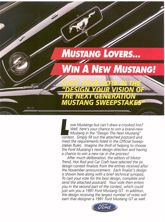 Ford Mustang 1991 #1143 publicidad impresa