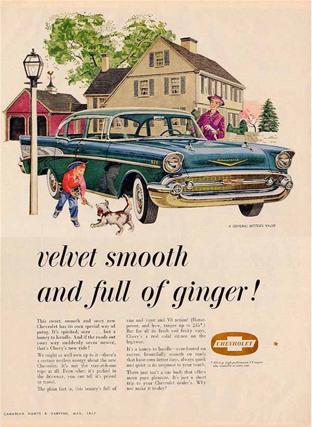 Chevrolet Bel Air 1957 #947 publicidad impresa