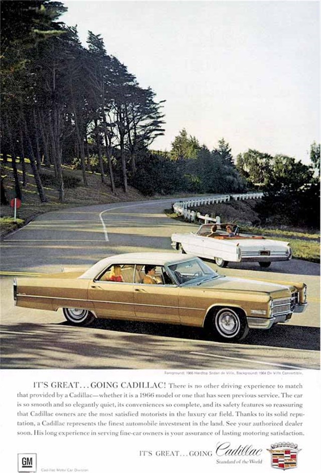 Cadillac de Ville 1966 #748 publicidad impresa