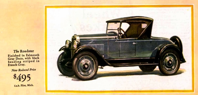 Advertising of Chevrolet Roadster 1928 #1154