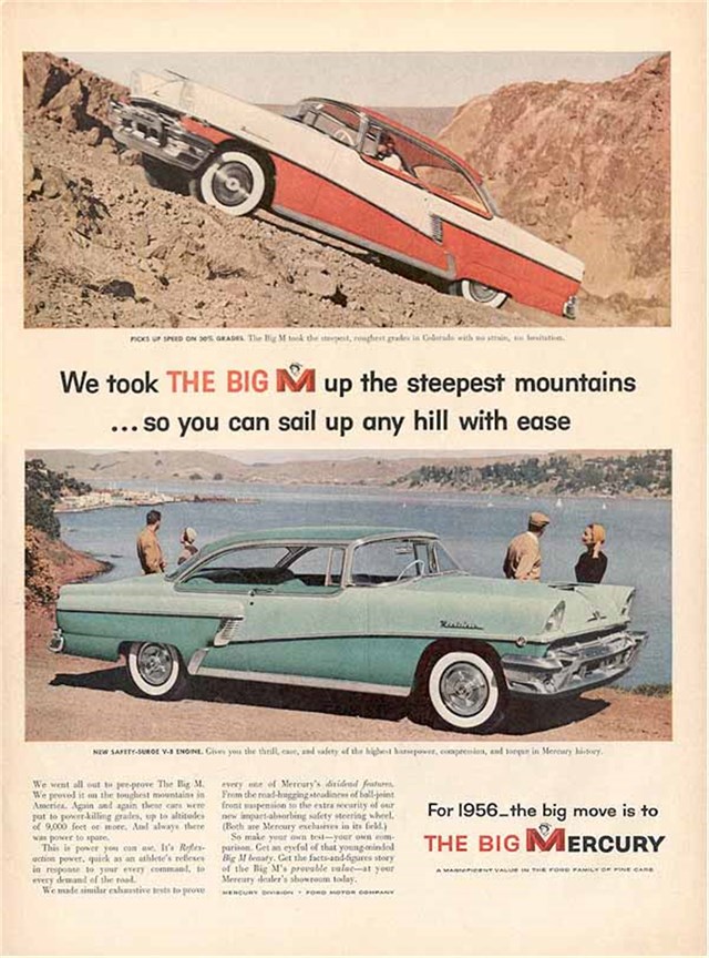 Mercury Montclair 1956 #437 publicidad impresa
