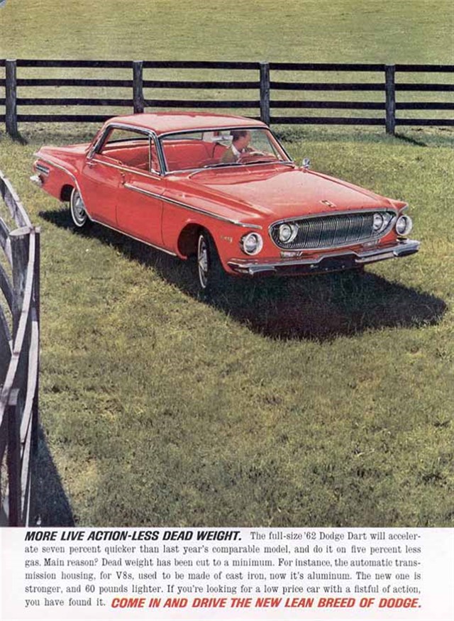 Dodge Dart 1962 #649 publicidad impresa