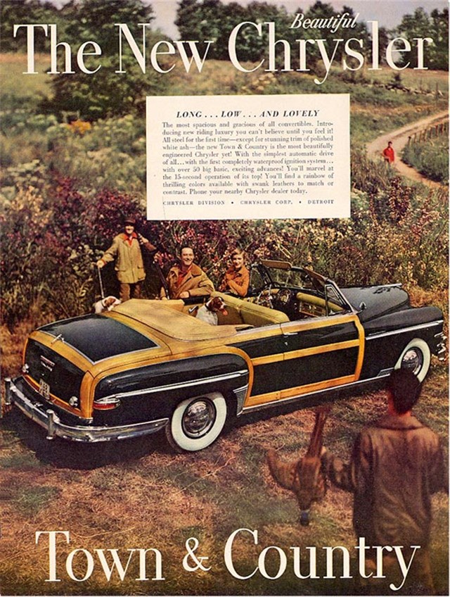 Chrysler Town & Country 1950 #1146 publicidad impresa