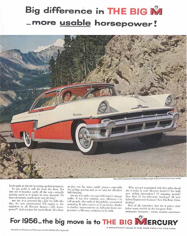 Mercury Montclair 1956 #438 publicidad impresa