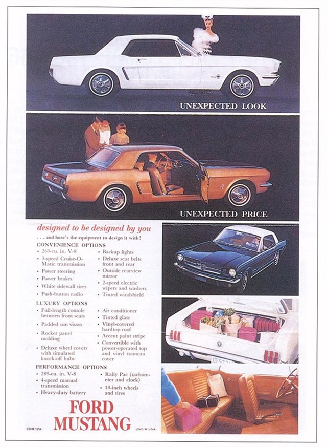 Ford Mustang 1964 #1049 publicidad impresa