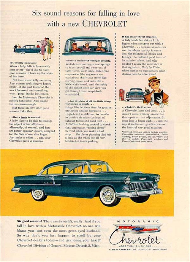Chevrolet Bel Air 1955 #142 publicidad impresa