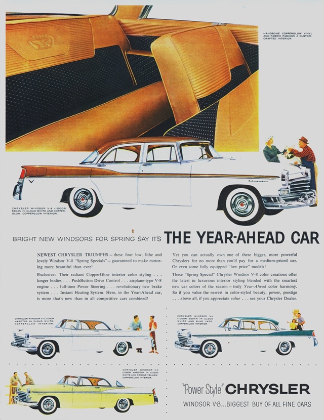 Advertising of Chrysler Windsor 1956 #1198