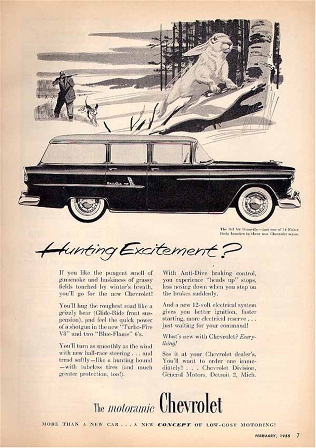 Chevrolet Station Wagon 1955 #143 publicidad impresa