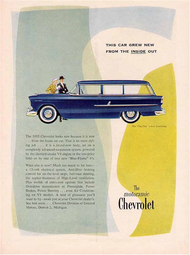Chevrolet Station Wagon 1955 #145 publicidad impresa