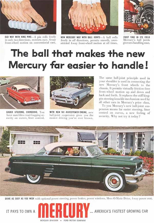 Mercury Monterey 1954 #442 publicidad impresa