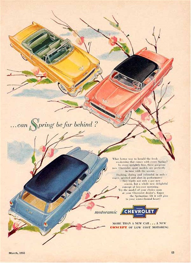 Chevrolet Varios 1955 #146 publicidad impresa
