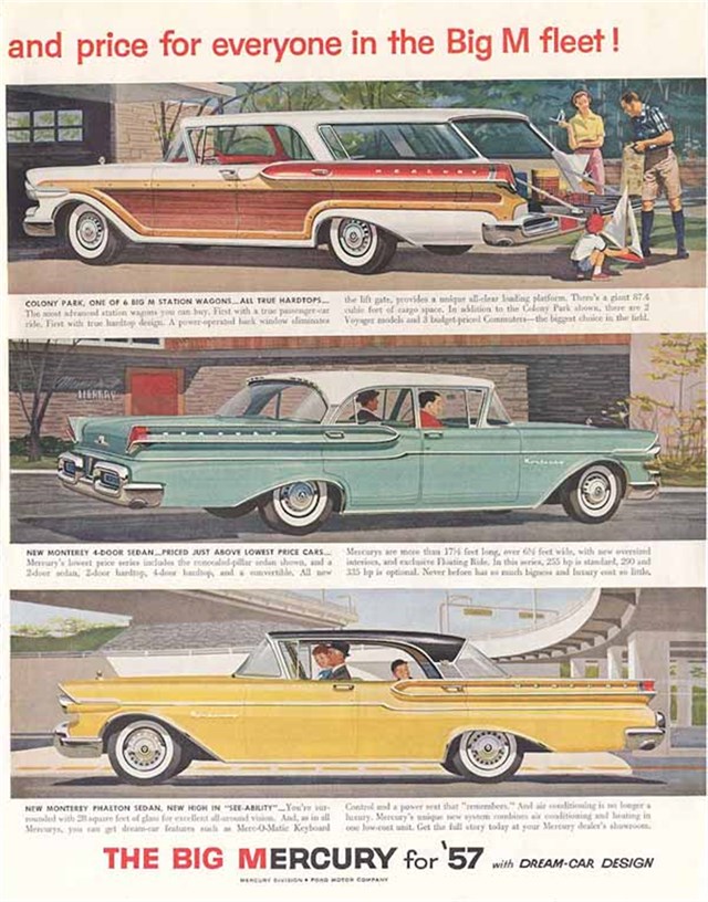 Mercury Varios 1957 #443 publicidad impresa