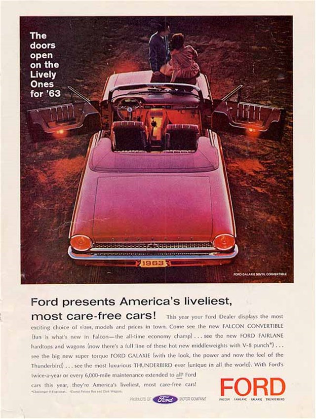 Ford Galaxie 1963 #244 publicidad impresa