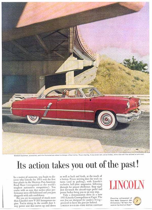 Lincoln Capri 1953 #344 publicidad impresa