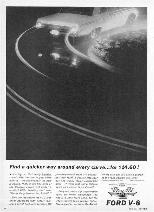 Ford Galaxie 1962 #656 publicidad impresa