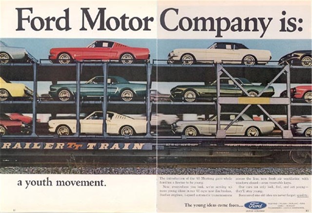 Ford Mustang 1965 #1055 publicidad impresa