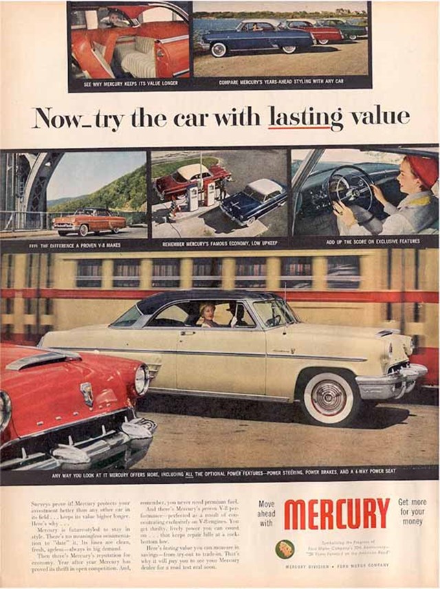 Mercury Monterey 1953 #345 publicidad impresa