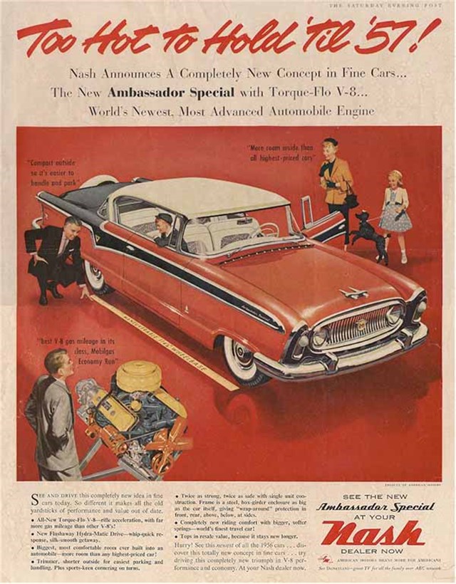 Nash Ambassador 1957 #445 publicidad impresa