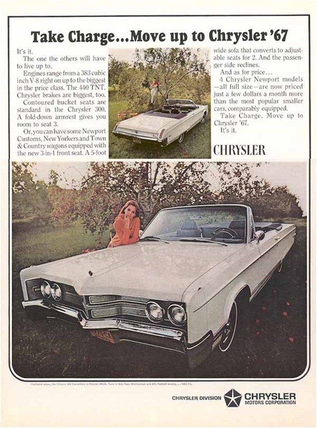 Chrysler 300 1967 #757 publicidad impresa