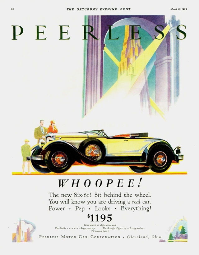 Advertising of Peerless Six-61 1929 #1245