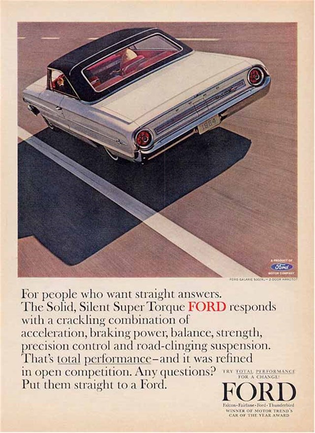 Ford Galaxie 1964 #246 publicidad impresa
