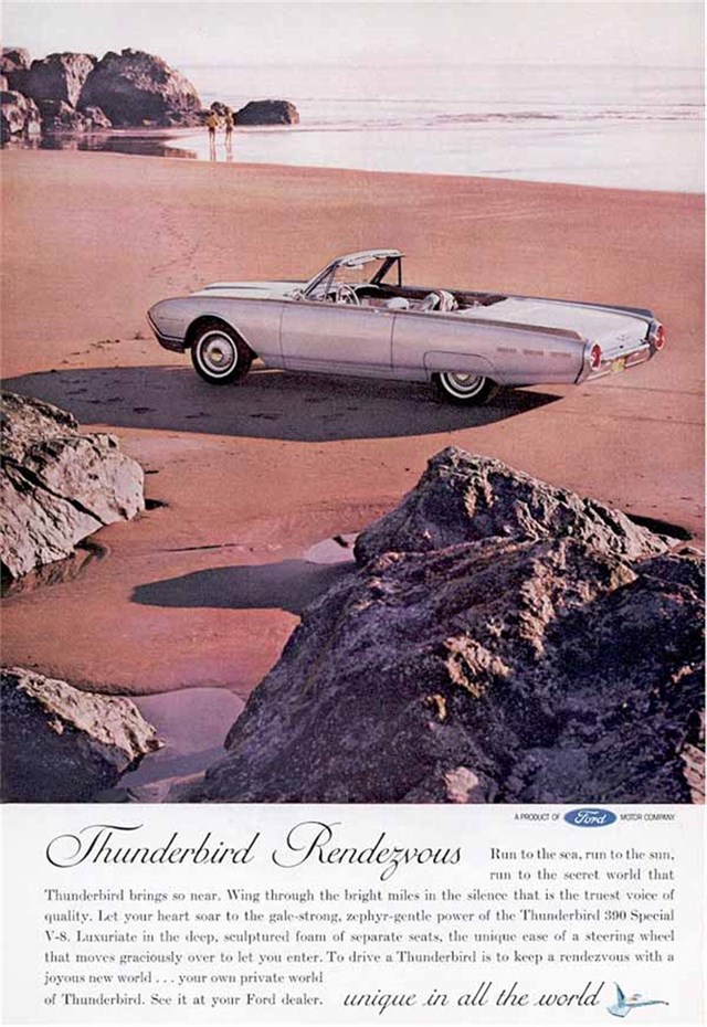 Ford Thunderbird 1962 #658 publicidad impresa