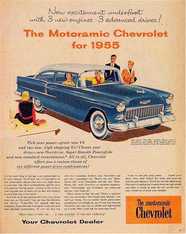 Advertising of Chevrolet 210 1955 #150