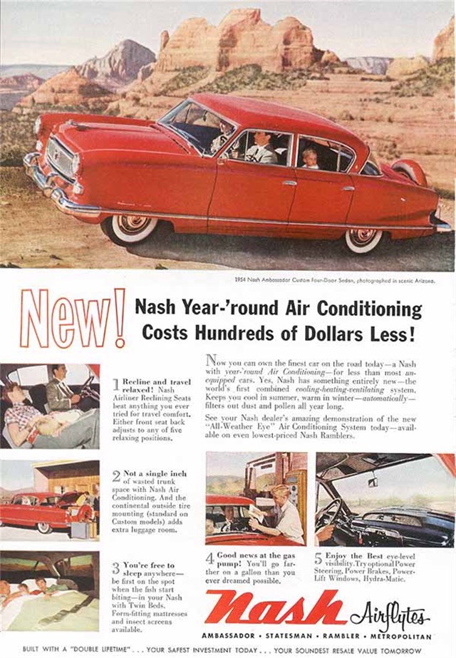 Nash Ambassador 1954 #447 publicidad impresa
