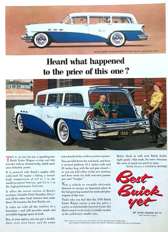 Advertising of Buick Special Estate 1956 #1247