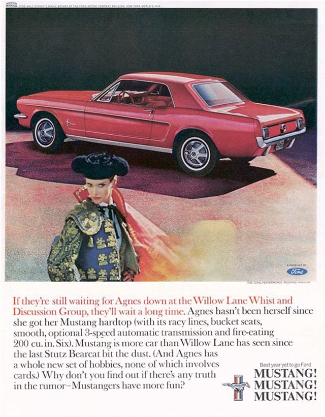Ford Mustang 1965 #1058 publicidad impresa