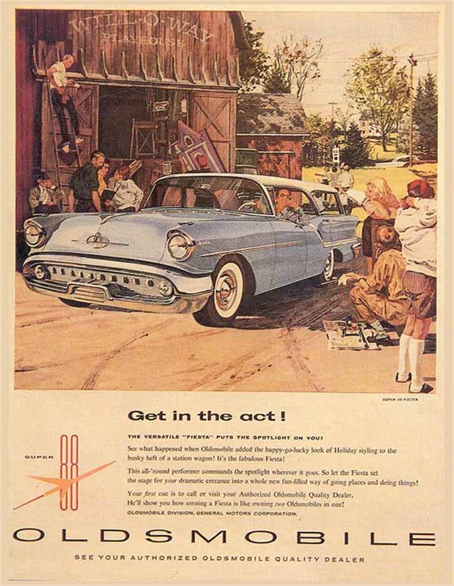 Oldsmobile Super 88 1957 #449 publicidad impresa